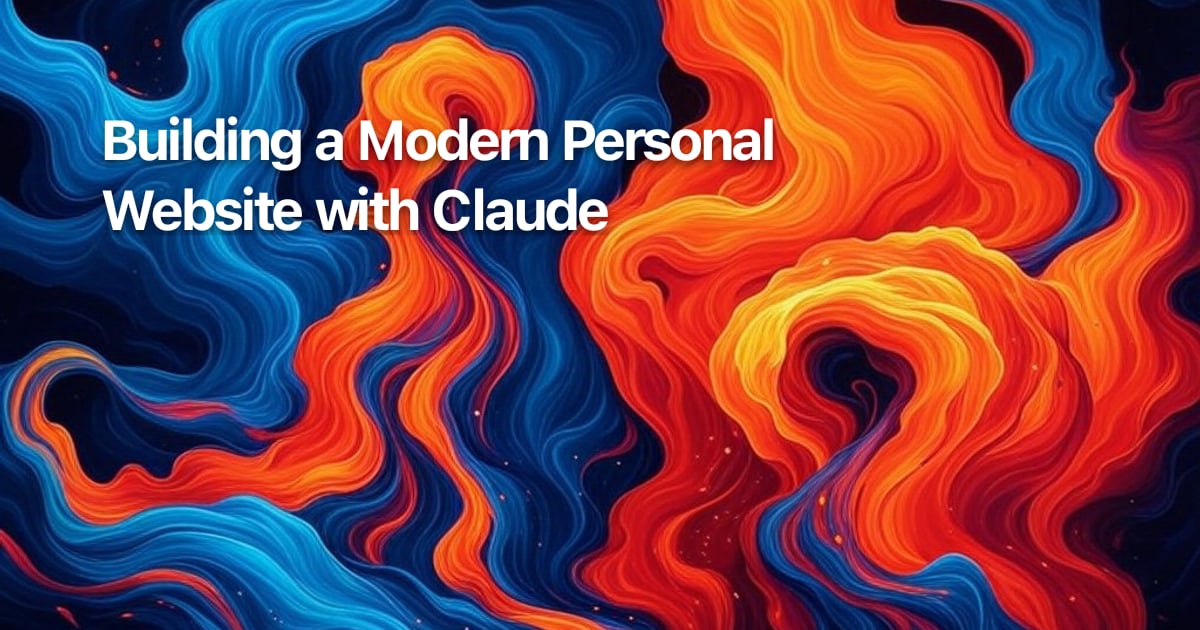 Building a Modern Personal Website with Claude